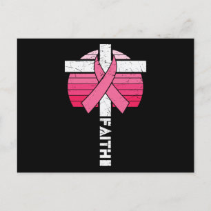 Faith Breast Cancer Awareness Christelijke Women G Briefkaart