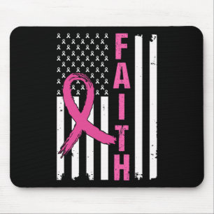 Faith Breast Cancer Awareness Pink Ribbons America Muismat