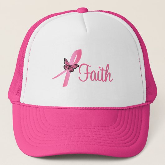 Faith Breast Cancer Awareness Trucker Pet (Voorkant)