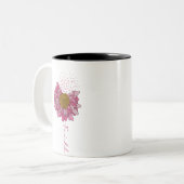 Faith- Breast Cancer Bewustheid Tweekleurige Koffiemok (Voorkant links)