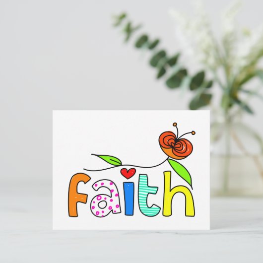 Faith Briefkaart (Staand voorkant)