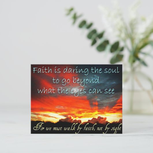 Faith Briefkaart (Staand voorkant)