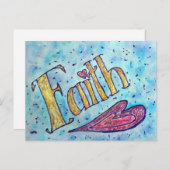 Faith Briefkaart (Voorkant / Achterkant)
