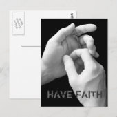 Faith Briefkaart (Voorkant / Achterkant)