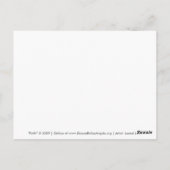 Faith Briefkaart (White Edge) (Achterkant)