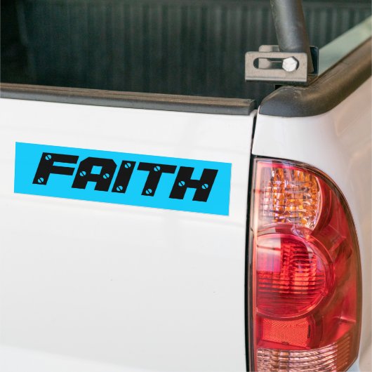 FAITH BUMPA STICKA BUMPERSTICKER (Op Truck)