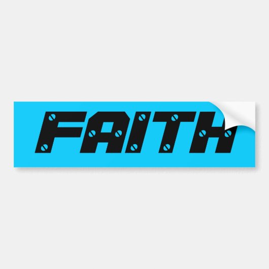 FAITH BUMPA STICKA BUMPERSTICKER (Voorkant)