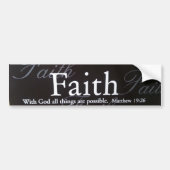Faith Bumpersticker (Voorkant)