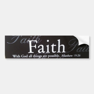 Faith Bumpersticker