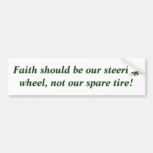 Faith Bumpersticker (Voorkant)
