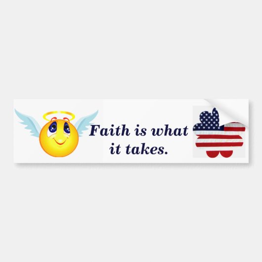 Faith _Bumpersticker hebben Bumpersticker (Voorkant)