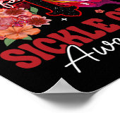 Faith Butterfly Christelijk Cross Sickle Cell Awar Poster (Hoek)
