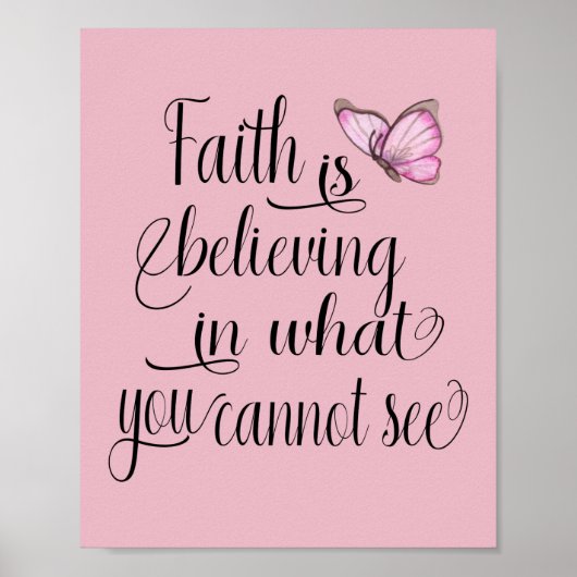 Faith Butterfly Poster (Voorkant)