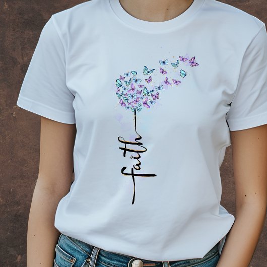 Faith Butterfly T-shirt | Christelijk T-shirt