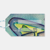 Faith Butterfly Word Custom Card CadeauLabels (Achterkant Horizontaal)