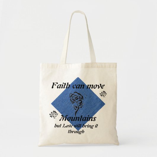 Faith Can Move Mountain Canvas tas (Voorkant)