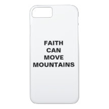 "Faith Can Move Mountains" Apple iPhone 8/7 Hoesje