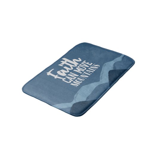 Faith Can Move Mountains Bath Mat (Gekanteld)