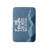 Faith Can Move Mountains Bath Mat (Voorkant Verticaal)