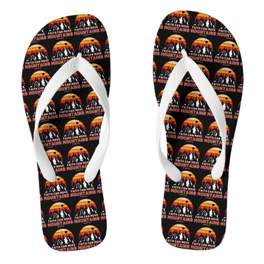 Faith Can Move Mountains Bible Unisex Teenslippers (Voetbed)