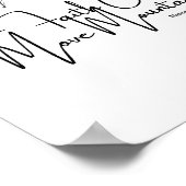 Faith Can Move Mountains Bible Verse Poster (Hoek)