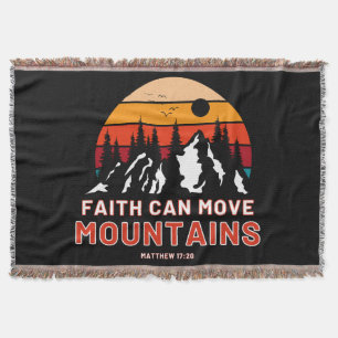 Faith Can Move Mountains Bijbel Deken