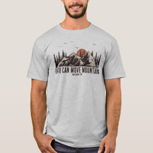 Faith Can Move Mountains Bijbel Verse Christelijk T-shirt