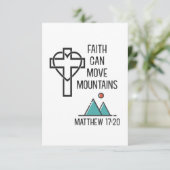 Faith Can Move Mountains Christelijk Bijbelcitaat (Staand voorkant)