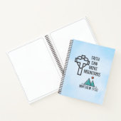 Faith Can Move Mountains Christelijk Bijbelcitaat Notitieboek (Binnen)