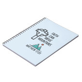 Faith Can Move Mountains Christelijk Bijbelcitaat Notitieboek (Linkerzijde)