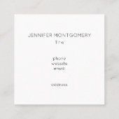 Faith Can Move Mountains Christelijk Bijbelcitaat Vierkante Visitekaartje (Achterkant)