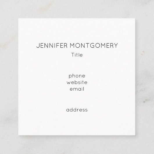 Faith Can Move Mountains Christelijk Bijbelcitaat Vierkante Visitekaartje (Achterkant)