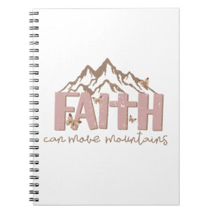Faith Can Move Mountains Christelijk Spiral Notiti Notitieboek