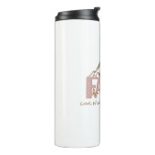 Faith Can Move Mountains Christelijk Thermal Tumbl Thermosbeker (Gedraaid links)