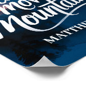 Faith Can Move Mountains Christelijke muurschilder Poster (Hoek)