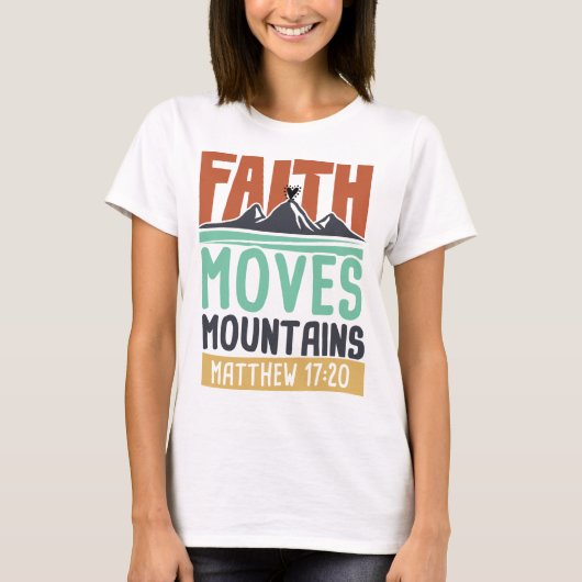 Faith Can Move Mountains - Hope Tshirt Budget (Voorkant)