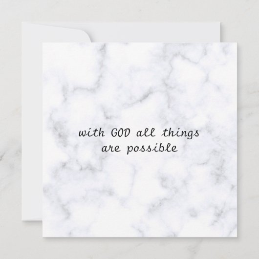 Faith Can Move Mountains Inspirerend Flat Card (Achterkant)