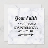 Faith Can Move Mountains Inspirerend Flat Card (Voorkant)
