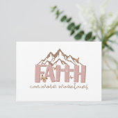 Faith Can Move Mountains Kaart (Staand voorkant)