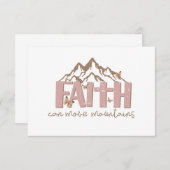 Faith Can Move Mountains Kaart (Voorkant / Achterkant)