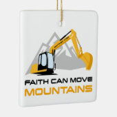 Faith Can Move Mountains - Kinder en volwassen Chr Keramisch Ornament (Rechts)