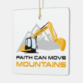 Faith Can Move Mountains - Kinder en volwassen Chr Keramisch Ornament (Links)