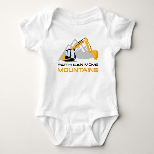 Faith Can Move Mountains - Kinder en volwassen Chr Romper (Voorkant)