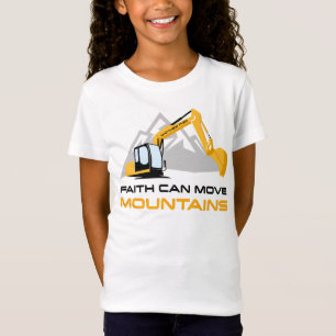 Faith Can Move Mountains - Kinder en volwassen Chr T-shirt