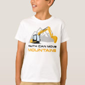 Faith Can Move Mountains - Kinder en volwassen Chr T-shirt (Voorkant)