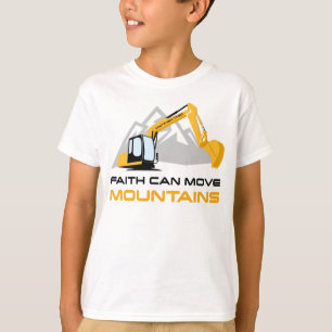 Faith Can Move Mountains - Kinder en volwassen Chr T-shirt