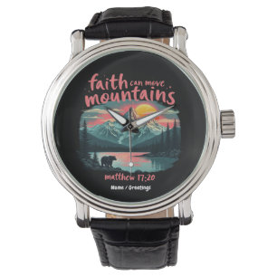 Faith Can Move Mountains Matthew 17:20 Bijbelversi Horloge