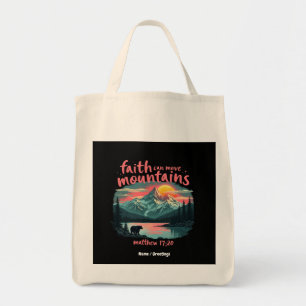 Faith Can Move Mountains Matthew 17:20 Bijbelversi Tote Bag