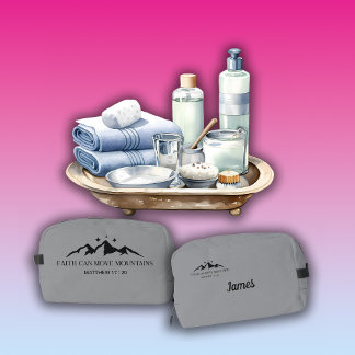 Faith can move mountains.” — Matthew 17:20  Toilettasje