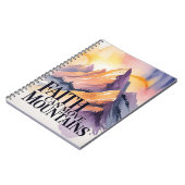 Faith can move mountains notebook  notitieboek (Linkerzijde)